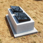 평장와비 400-300 & 지상용 유골함 안치단 세트 : 묘지석물 청산석재