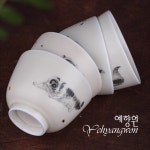 [다도 다기] 예향원 전수공 경덕진 수묵 수회 미묘 품명배 찻잔 80ml C-5446 : 예향원