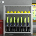 의복 선반 유니폼 스탠드 진열대 행거 옷걸이 방하구호 조립식 : 옹키하우스