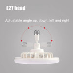 천정선풍기 리모컨 LED 선풍기 에너지 절약 램프 지능형 방향 각도 조절 가능 유도 디밍 범용 헤드 라이트 E27 : 모모컴파니