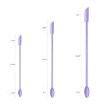 괄사 마사지 2 in 1 실리콘 스쿠프 스크레이퍼 세트 화장품 리퀴드 파운데이션 페이스 크림 스푼 얼굴 스킨 케어 도구 : 오광오광