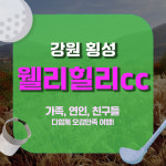 강원도 횡성 웰리힐리cc 1박2일 골프 예약 요금 히든힐스 패키지 : GIANTGOLF
