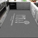 주방발매트 모던 미니멀리스트 거실 장식 매트 카펫 러그 오염 방지 및 내유성 주방 가정용 대형 PVC 가죽 바닥 : 오광오광