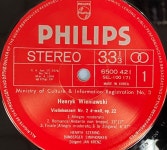 헨릭 쉐링 - Henryk Szeryng - Szymanowski,Wieniawski Violinkonzert Nr.2 LP [성음-라이센스반] [상] : 감성오디오 LPCD 스토어
