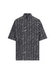 발렌시아가 로고 셔츠 블랙 BALENCIAGA Allover LOGO SHIRT : 그린나래샵