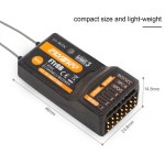 RC FlySky FTr8B 듀얼 안테나 2.4GHz 8CH 리시버 비행기 헬리콥터 고정익 글라이더 차량 드론 AFHDS3 송신기용 : 직구천사1