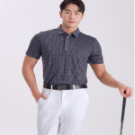 반팔 남자골프티셔츠 골프상의 카라티 차콜 : 하이디즈몰