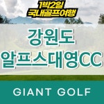 알프스대영cc 강원도골프장 1박2일골프 : 국내 해외골프 부킹예약센터
