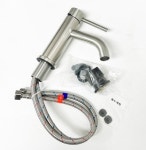 고급세면기 원홀수전 무광 니켈사틴 W-34 (SUS304) : 다온세라믹 온라인스토어