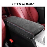 알칸타라 자동차 팔걸이 박스 패널 트림 커버 스티커 M 퍼포먼스 액세서리 BMW G20 G23 G42 G28 I4 I3 3 4 시리즈용 : 일안쇼핑