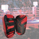 mma 미트 펀치볼 킥복싱 스트라이크 곡선 패드 MMA 포커스 무에타이 펀치 가죽 연습 핸드 태권도 운동 : 오광오광