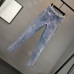 수제작 핸드메이드 보석 은하수 비즈 징 슬림핏 일자 3XL 청바지 데님 : 큐포유