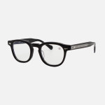 TVR TVR504 2024 spring 46 size 클래식 블랙 핸드메이드 아넬형 안경 : 더트루옵티컬