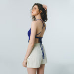 [RENEWAL] STRAP KNIT TOP (BIKINI)_cobalt blue : 꽈페 QUAFE