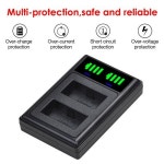 캐논 배터리 NB-2L NB-2LH NB 2L NB2LH + LED 듀얼 USB 충전기 : 우최15