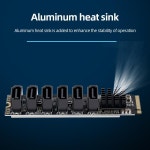 M2 M-EKY PCIE3.0 에서 SATA6G 도킹 확장 카드, 6 포트 하드 디스크 지지대 변속기 16000 MB/s : 에이치 에스