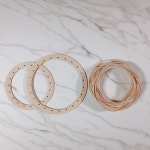 라탄 꽃 리스 DIY 라탄 공예 키트 만들기 재료 : 라탄스토리