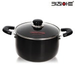쥬노 들통 곰탕솥 블랙 경질 찜기 28 냄비 곰솥 주방용 찜솥 곰통 : 뉴더스