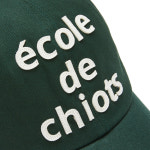 에꼴드 시오 로고 아플리케 볼캡 그린 : ecoledechiots