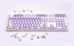 귀여운 쿠로미 테마 키캡 MOA 커스텀 기계식 키보드 : 꽁꽁숨어라