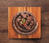 옛맛시골아주매 찰순대 당면 찹쌀 고기 매운야채 순한야채 김치 6종류 소포장 500g : 정운식품