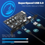에이치비디자인앤애드 | PCI Express 카드 확장 애드온 어댑터, 윈도우, 맥 OS, 리눅스용, 2 포트, 5Gbps, Gen1, : 에이치 에스
