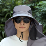 챙모자 햇빛가리개모자 자외선차단 골프 등산 모자 쉴드햇 플랩캡 : 휴남텍