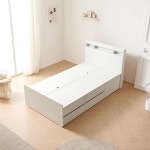 침대 수납 LED 높은 벙커 2단 3colors SS A형 프레임 슈퍼싱글 사무실 학원 카페 수업 : 클루스몰