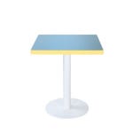 테이블 사각 엣지 600 옐로우 1color 스틸 티 미니 카페 사이드 다용도 사무실 학원 수업 : 클루스몰