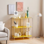 협탁 모듈 3단 수납 선반 850 5colors 강화유리 거실 가구 카페 사무실 학원 수업 : 클루스몰