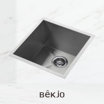 백조씽크 SQSR380 주방 싱크볼 사각볼 소형볼 보조 싱크대 교체 사은품 : KISEN