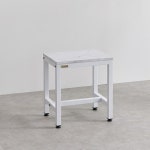 의자 식탁 스틸 1인 400 벤치 2colors 사각 철제 스툴 미니 사무실 학원 카페 수업 : 클루스몰