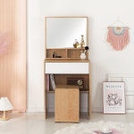 화장대 거울 수납 서랍 스툴 2colors 세트 600 입식 침실 가구 사무실 학원 카페 수업 : 클루스몰