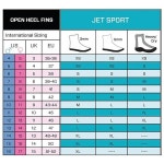 Scubapro Jet Sport 핀 스쿠버 프로 다이빙 블랙 옐로우 XS 56 : 더나이스무역