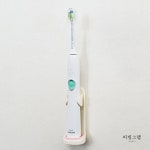 전동칫솔거치대 물빠짐 전동칫솔 홀더 부착 꽂이 보관 받침 : 리빙그램