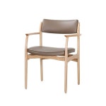 의자 원목 가죽 암 2colors 체어 팔걸이 카페 식탁 방석 디자인 인테리어 사무실 학원 수업 : 클루스몰