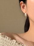 심플 통통 진주 파스텔 비비드 컬러 볼륨 볼드 링 귀걸이(acc2261) : 썸웨어