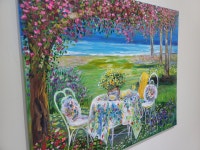바다가 보이는 휴식같은 풍경 20호 : 그림 그리는 사람