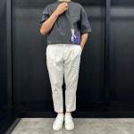 지오송지오 티셔츠 Front printing 반팔티 차콜 ZG3-TS336A : 지오송지오    세정점