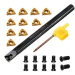 GBJ 22pcs 38 선반 나사산 공구 외부내부 거치대 SNR 0010K11 11IR AG60 10pcs M2.5 나사 내부 6개 : D Z E N T