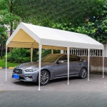 차량용 임시 간이 차고지 주차장 주차천막 캐노피 지붕 폭 3m x 6m(사방천) : 루쯔하우스