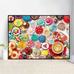 아크릴 원형 보석십자수 DIY 머핀 플래터 아크릴 원형 50X35cm : 타오네 보석십자수