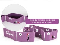 아이워너 가이드 요가밴드 레벨1 카날 블루 (14가지동작 근력운동) : MG올샵