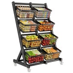 과일 진열대 매대 야채 선반 마트 카페 바구니 트레이 : 진하별