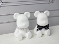 빅베어브릭 석고방향제 실내디퓨저 인테리어소품 생일선물 은은한비누꽃향 레터링리본 : 네추럴솝