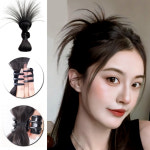 가시머리 집게가발 부분 까치머리 반묶음 간단 올림머리 고정 : 샵난다