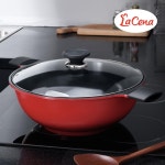 점보웍 후라이팬 궁중팬 조리도구 라체나 IH냄비 메이플트리 36cm : 예쁜 샐빛