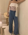 포스터 스완나시 랩블라우스 실키나시 여름하개룩 : 오직유 NEW