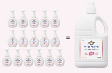 아이깨끗해 거품형 핸드솝리필 대용량4L+펌프용기1개 손세정제 : 풍연마켓