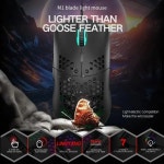 게이밍유선 M1 유선 경량 게이밍 마우스, 초경량 벌집 쉘, RGB 크로마 백라이트, 노트북 PC 맥 게이머용 인체 공학적 6400 DPI, 69g... 